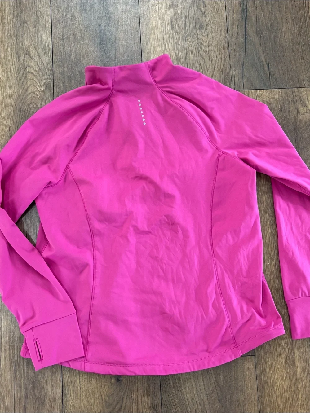 Pink Apana Quarter Zip Athletic Pullover, Size L - Picture 2 of 5